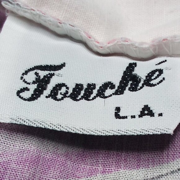 Vintage Touche L.A. Abstract Geometric Strokes Button Shirt Blouse - Picture 5 of 7